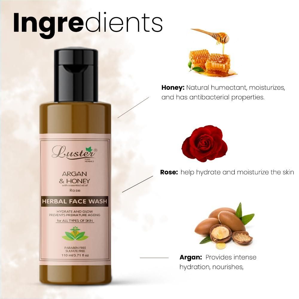 Argan & Honey Facewash 110 ML  (Pack of 2)