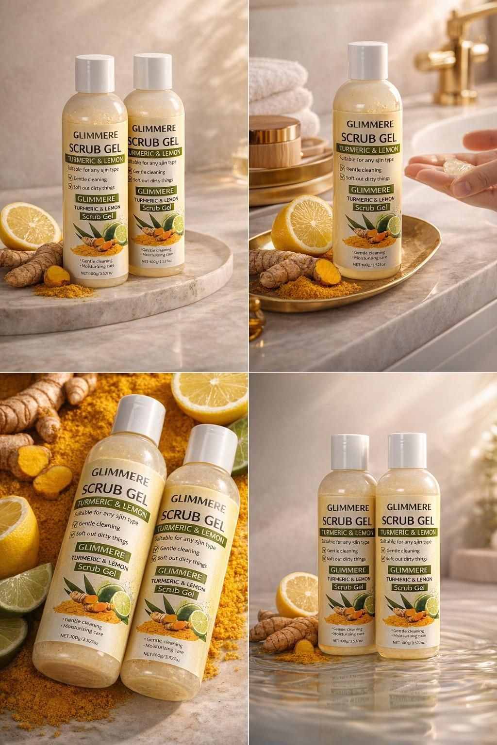 Turmeric & Lemon Scrub Gel 100 gm (Pack of 2)